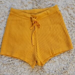Lovers + Friends High Waist Yellow Shorts